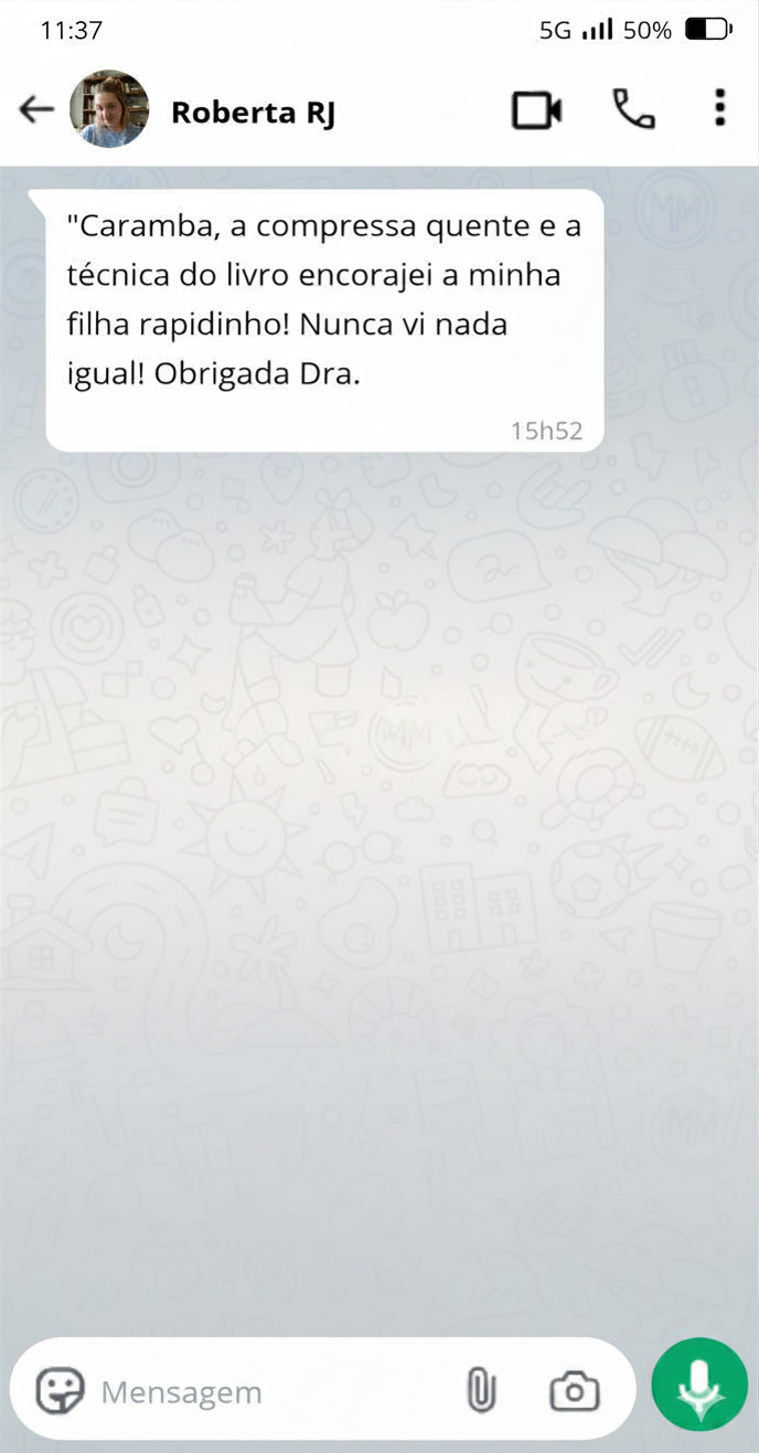 Depoimento de Roberta - RJ no WhatsApp